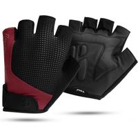 Rogelli Essential Fietshandschoenen - Dames - Bordeaux, Coral - Maat XL
