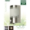 Afbeelding van Smartwares Alicante Wandlamp – Roestvrijstaal – Bewegingssensor – E27 fitting - 10.010.26