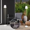 Afbeelding van BRILONER - KIKI - LED accu vloerlamp, in hoogte verstelbaar, dimbaar, USB-C, metaal wit, 3000 Kelvin