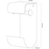 Afbeelding van Sealskin Brix - Toiletrolhouder dubbel - Zwart