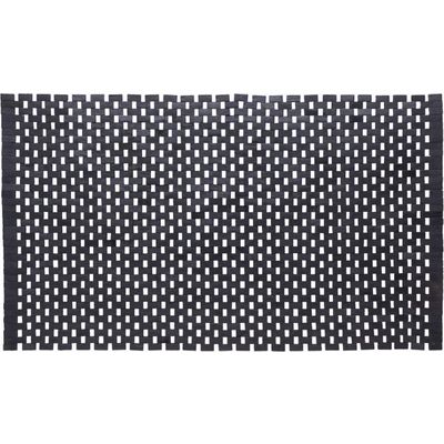 Afbeelding van Sealskin - Woodblock Badmat 52x90 cm - Teak - Zwart