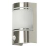 Afbeelding van Smartwares Alicante Wandlamp – Roestvrijstaal – Bewegingssensor – E27 fitting - 10.010.26