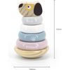 Afbeelding van PolarB Puppy Houten Tuimelring Piramide 44042