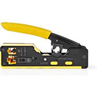 Krimptang - CAT5 / CAT5e / CAT6 / CAT6a / CAT7 / RJ12 / RJ45 - Snijden / Strippen / Tang - Rubberen
