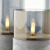 Afbeelding van Brilliant Bougie Batterij - Tafellamp - LED - Flickering Candle Light Set - Grijs/Smoke - IP44