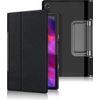 Afbeelding van Lenovo Yoga Tab 11 Bookcase hoesje - Just in Case - Effen Zwart - Kunstleer