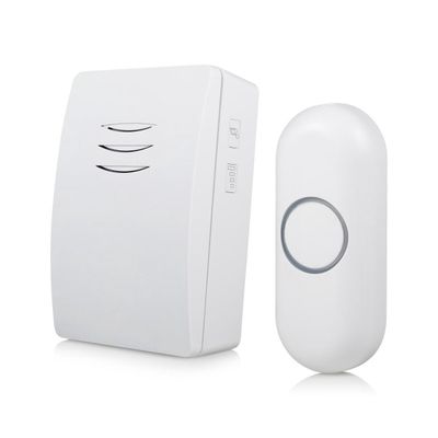 Afbeelding van Byron DBY-21131 Draadloze deurbel - Ontvanger op batterijen - Waterdicht - Wit - 100m Bereik - 80dB