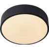 Afbeelding van Lucide UNAR - Plafonnière - Ø 20 cm - LED Dimb. - 1x12W 2700K - 3 StepDim - Zwart