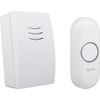 Afbeelding van Byron DBY-21131 Draadloze deurbel - Ontvanger op batterijen - Waterdicht - Wit - 100m Bereik - 80dB