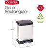 Afbeelding van Curver Decobin Prullenbak - 30L - Metallic