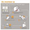 Afbeelding van Tiger Tune - Toiletrolhouder - RVS geborsteld / Zwart