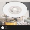 Afbeelding van BRILONER - KULANA - LED inbouwlampen Badkamerlampen dimbaar Set van 4 4,9W IP44 Ø9cm wit