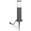 Afbeelding van Philips LED Utrecht sokkellamp voor buiten - laagspanning - antraciet - warmwit licht - 6 W