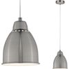 Afbeelding van Paulmann 79765 Neordic Hilla hanglamp max.1x40W E27 ijzer geborsteld 230V metaal