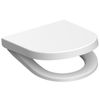 Afbeelding van SCHÜTTE WC-Bril 82910 D-SHAPE WHITE - Duroplast - D-vorm - Soft Close - Afklikbaar - RVS-Scharnieren