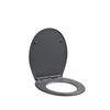 Afbeelding van Allibert wc-bril MILA - thermoplastiek - soft close - inox scharnieren - afklikbaar - grijs