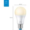 Afbeelding van WiZ Slimme LED-Verlichting E27 Lichtbron - Warmwit Licht - 60W - Mat - Wi-Fi