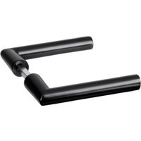 Impresso - London -deurbeslag set ( 2 x deurkruk exclusief rozet ) - aluminium - mat zwart