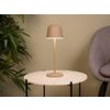 Afbeelding van EGLO Mannera Tafellamp - Aanraakdimmer - Draadloos - 34 cm - Aluminium - Zandkleur/Wit - Oplaadbaar