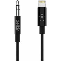 Belkin Lightning naar 3.5mm kabel 0.9m Zwart