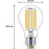 Afbeelding van Philips LED lamp Transparant - 60 W - E27 - warmwit licht