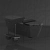 Afbeelding van SCHÜTTE WC-Bril 82710 SLIM BLACK - Duroplast - Super Dun - Soft Close - Afklikbaar - RVS-Scharniere