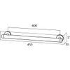 Afbeelding van Tiger Boston Comfort & Safety Wandbeugel 45 cm - RVS geborsteld
