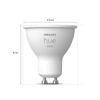 Afbeelding van Philips Hue Slimme Lichtbron GU10 Duopack - zachtwit licht- 5,7W - Bluetooth - 2 Stuks