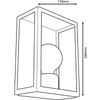 Afbeelding van EGLO Alamonte 1 Wandlamp Buiten - E27 - 26 cm - Zwart