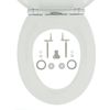 Afbeelding van Tiger Boston - Toiletbril - WC bril - Duroplast - Wit / Chroom