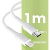 Afbeelding van Belkin Boost Charge adapter met kabel - USB-C naar Lightning - 1m - 20W - Wit