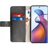 Afbeelding van Motorola Edge 30 Fusion Bookcase hoesje - Just in Case - Effen Zwart - Kunstleer