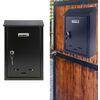 Afbeelding van VOREL Brievenbus met 2 sleutels - zwart - 28,5x20x6 cm