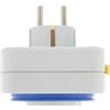 Afbeelding van Q-Link schakelklok mechanisch vierkant wit