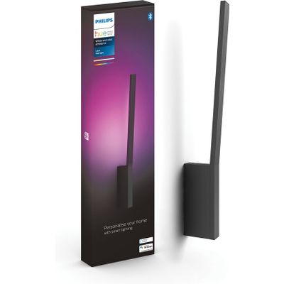 Afbeelding van Philips Hue Liane Wandlamp - wit en gekleurd licht - Gëintegreerd LED - Zwart - 12W - Bluetooth