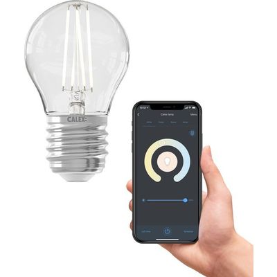 Calex Slimme Lamp - Wifi LED Filament Verlichting - E27 - Smart Lichtbron Helder - Dimbaar - Warm W Foto van Calex Slimme Lamp - Wifi LED Filament Verlichting - E27 - Smart Lichtbron Helder - Dimbaar - Warm W