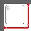 Afbeelding van Sealskin Easy Roll - Douchegordijnstangset - 90x90x90 cm - Zwart