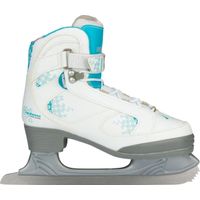 Nijdam Kunstschaats Dames - Softboot - Wit/Blauw/Zilver - 41