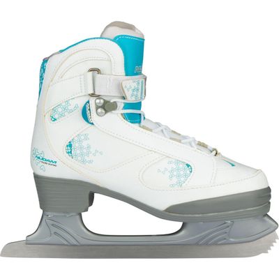 Afbeelding van Nijdam Kunstschaats Dames - Softboot - Wit/Blauw/Zilver - 41