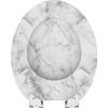 Afbeelding van SCHÜTTE WC-Bril 80194 MARMOR STONE - MDF-Hout - Soft Close - Verchroomde Scharnieren - Decor - 3-zi