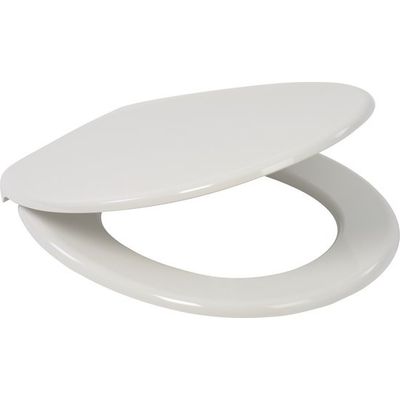 Afbeelding van Plieger Royal Toiletbril – Universeel - Wc Bril Wit – Wc Brillen met Deksel – RVS Bevestiging