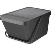 Brabantia Sort & Go Prullenbak Stapelbaar - 20 liter - Dark Grey