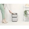 Afbeelding van Brabantia Sort & Go Prullenbak Stapelbaar - 20 liter - Light Grey