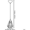Afbeelding van EGLO Tarbes Hanglamp - E27 - Ø 17,5 cm - Zwart/Koper