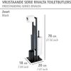 Afbeelding van WENKO Toiletbutler Rivalta zwart - Toiletborstel met houder, Toiletrolhouder en Reserverolhouder