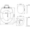Afbeelding van Tiger Boston - Toiletbril - WC bril - Duroplast - Wit / Chroom