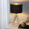 Afbeelding van EGLO Carlton 2 Tafellamp - 1 Lichts - Ø 16,5 cm - Zwart/Goud