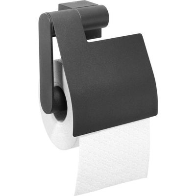 Afbeelding van Tiger Nomad Toiletrolhouder met klep - Zwart