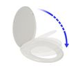 Afbeelding van Plieger Start Toiletbril – Wc Bril Wit Thermoplast – Wc Brillen met Deksel – Kunststof Bevestiging