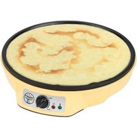 Bestron Crepe Maker voor crepes met Ø 30cm, pannenkoekenmaker incl. deegverdeler & crêpeskeerder, m